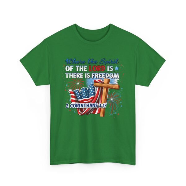 Where The Spirit Of The Lord Unisex Heavy Cotton Tee - Image 32