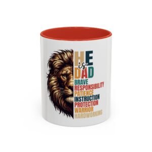 Dad-Themed Accent Coffee Mug: Perfect Gift for Father’s Day, Birthday, or Everyday Appreciation, Unique Design, Coffee Lover’s Must-Have