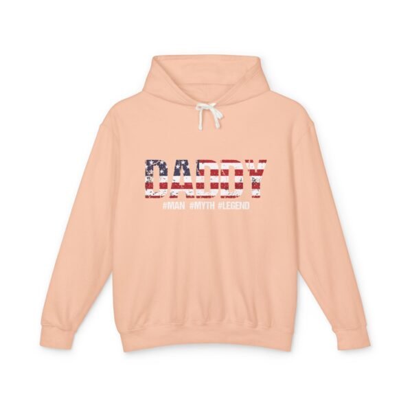 Patriotic Daddy Hoodie - Unisex Lightweight Sweatshirt for Fun Celebrations, Gifts for Dad, Father's Day, BBQs, Summer Style - Image 13