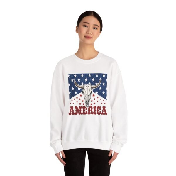Patriotic Unisex Crewneck Sweatshirt - Americana Style, Cozy Layer, Perfect for BBQs, Fourth of July, Family Gatherings, Casual Wear - Image 9