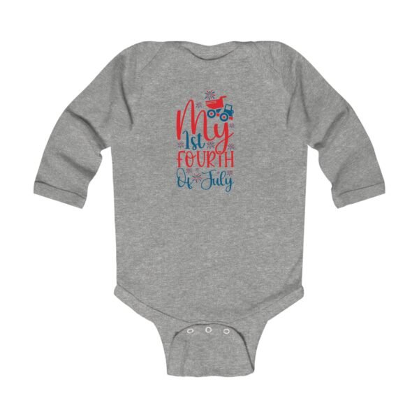 My 1st Fourth of July Infant Long Sleeve Bodysuit - Image 5