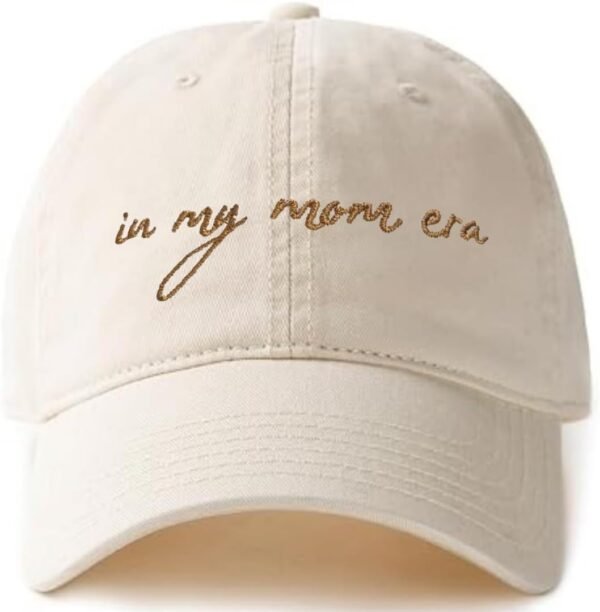 in My Mom Era Hat - Beige Baseball Cap for Moms, H... - Image 2
