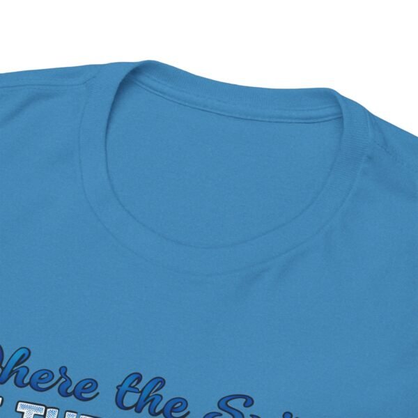 Where The Spirit Of The Lord Unisex Heavy Cotton Tee - Image 4