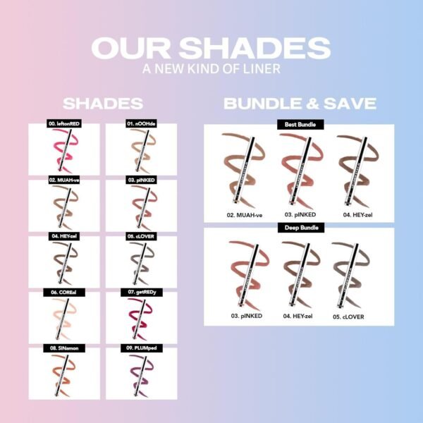 Sacheu Lip Liner Stay-N Peel Off Lip Stain — Long ... - Image 8
