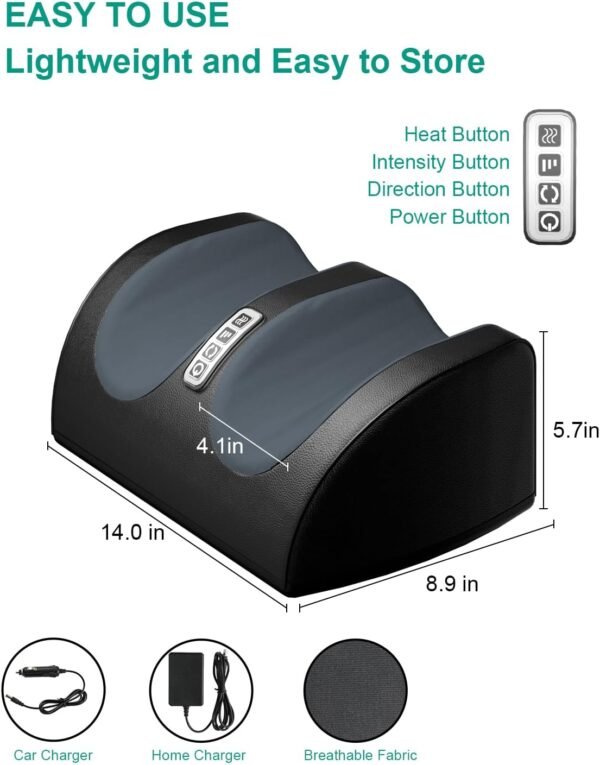 Shiatsu Foot Massager Machine with Heat, Foot and ... - Image 4