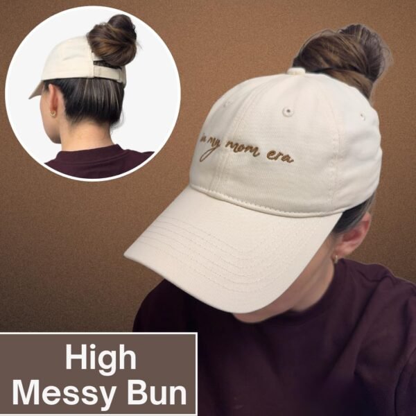 in My Mom Era Hat - Beige Baseball Cap for Moms, H... - Image 7