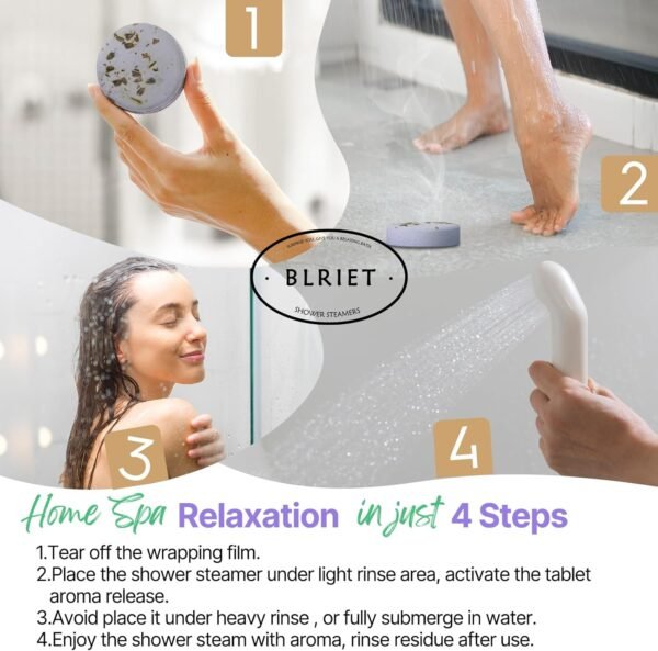 Shower Steamers Aromatherapy BLRIET 8 Pack Gifts f... - Image 7