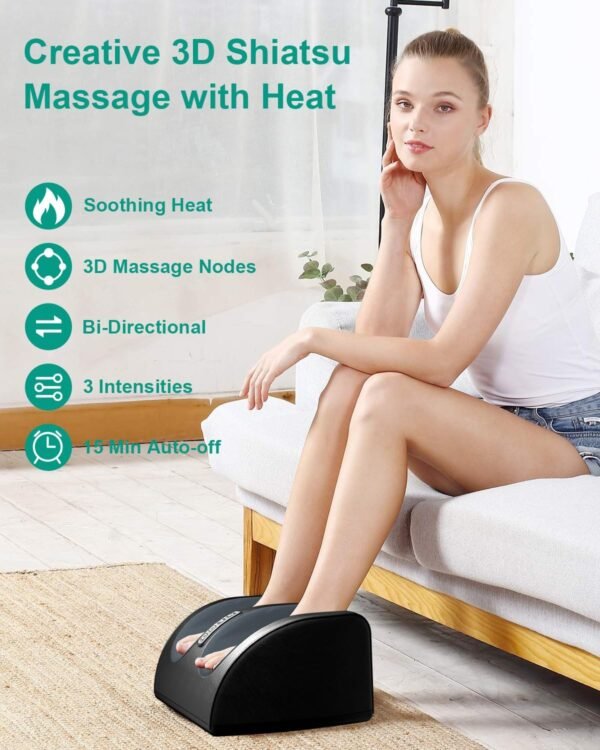 Shiatsu Foot Massager Machine with Heat, Foot and ... - Image 5
