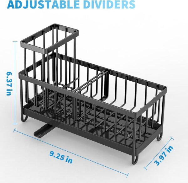 Cisily Black Sponge Holder for Kitchen Sink, Sink ... - Image 6