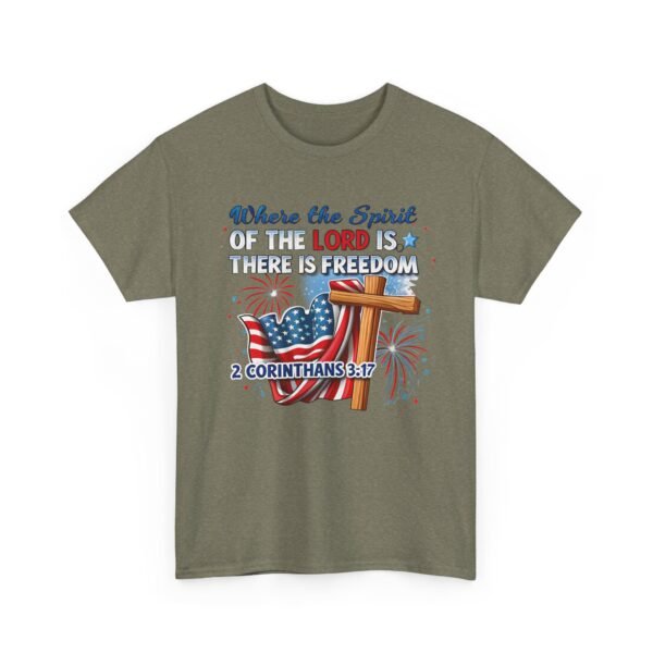 Where The Spirit Of The Lord Unisex Heavy Cotton Tee - Image 28