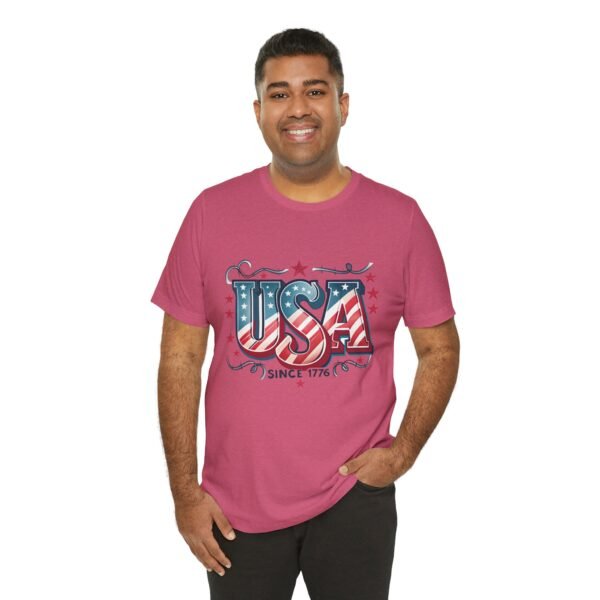 USA Patriotic Tee, Unisex Short Sleeve Shirt for Independence Day, 4th of July Gift, American Pride Apparel, Casual Summer Top - Image 42
