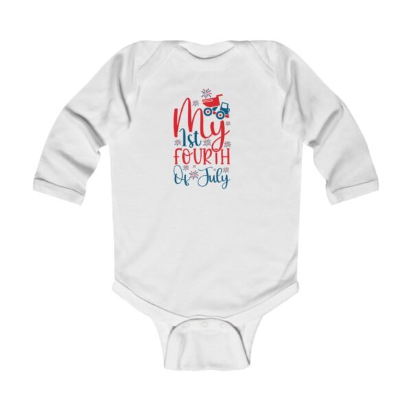 My 1st Fourth of July Infant Long Sleeve Bodysuit - Image 3