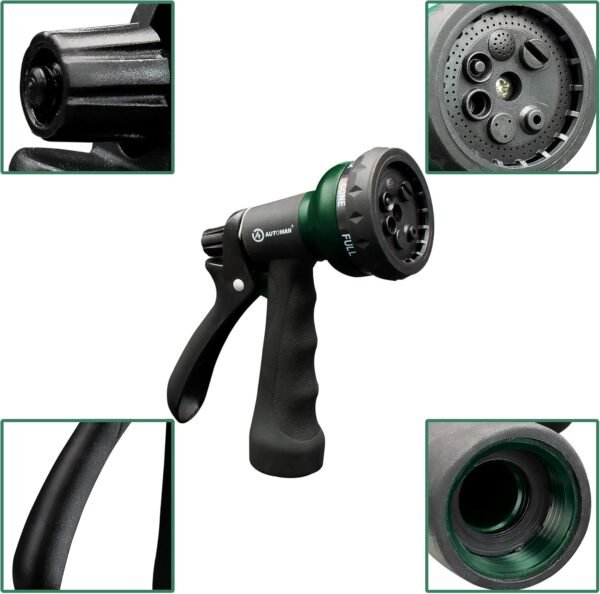 AUTOMAN-Garden-Hose-Nozzle, ABS Water Spray Nozzle... - Image 4
