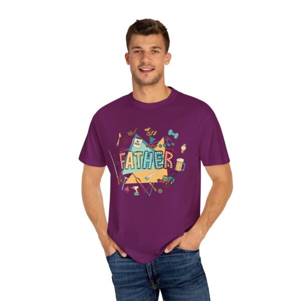 Father's Day Garment-Dyed T-Shirt, Unisex Tee for Dad, Unique Father's Day Gift, Casual Wear, Dad's Special Day Apparel - Image 28