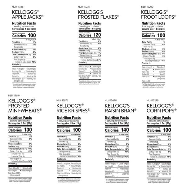 Kellogg's Cold Breakfast Cereal, Bulk Pantry Stapl... - Image 3