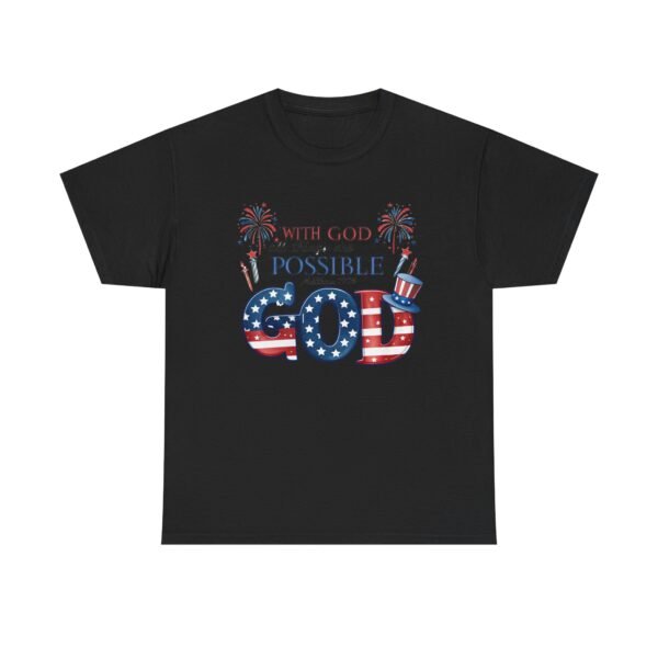 Faith-Based Unisex Tee - 'With God All Things Are Possible', Gift Shirt - Image 8