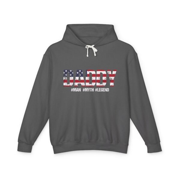 Patriotic Daddy Hoodie - Unisex Lightweight Sweatshirt for Fun Celebrations, Gifts for Dad, Father's Day, BBQs, Summer Style - Image 17