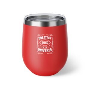 Greatest Dad in the Universe Copper Insulated Cup | 12oz Travel Mug, Gifts for Dad, Father’s Day, Coffee Lover, Unique Dad Gifts