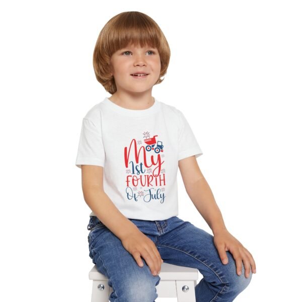 My 1st Fourth of July Heavy Cotton™ Toddler T-shirt - Image 9