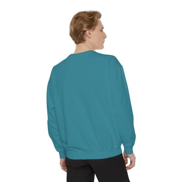 Father’s Day Garment-Dyed Sweatshirt, Dad Gift, Cozy Pullover, Birthday Gift for Dad, Protection and Love Apparel, Unique Dad Sweater - Image 4