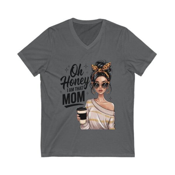Oh Honey, I Am That Mom Infinity Love V-Neck Tee - Cute Sister Shirt, Gift for Sisters, Family Reunion Apparel, Birthday Gift, Infinity Symbol Design - Image 7