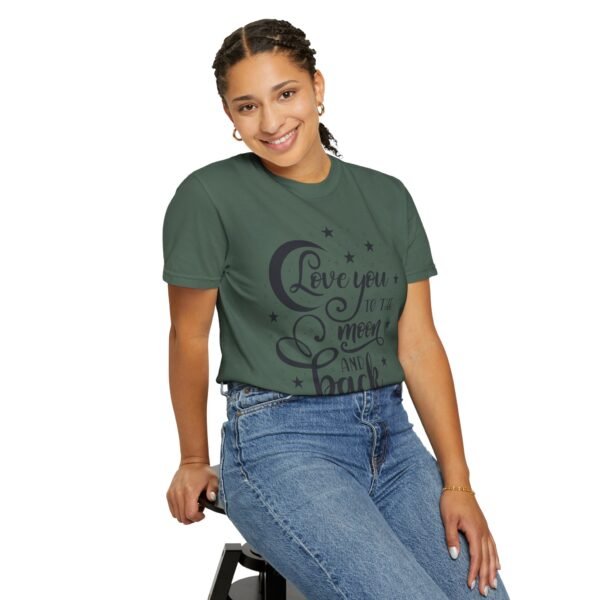 Love You to the Moon and Back Unisex T-Shirt | Cute Gift for Him/Her, Relaxed Fit Tee, Relationship Gift, Gift for Parents, Couple's Shirt - Image 55