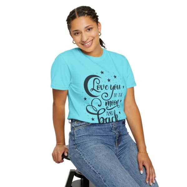 Love You to the Moon and Back Unisex T-Shirt | Cute Gift for Him/Her, Relaxed Fit Tee, Relationship Gift, Gift for Parents, Couple's Shirt - Image 71