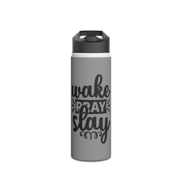 Wake, Pray, Slay-Ready Stainless Steel Water Bottle, Vacuum Insulated, Ideal for Travel, Gym, Outdoors, Hiking, Eco-Friendly Hydration - Image 5