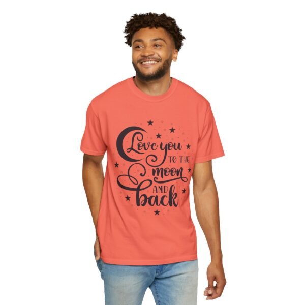 Love You to the Moon and Back Unisex T-Shirt | Cute Gift for Him/Her, Relaxed Fit Tee, Relationship Gift, Gift for Parents, Couple's Shirt - Image 16