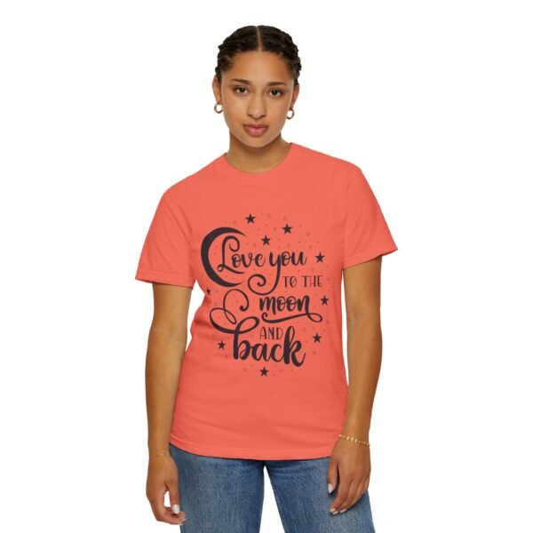 Love You to the Moon and Back Unisex T-Shirt | Cute Gift for Him/Her, Relaxed Fit Tee, Relationship Gift, Gift for Parents, Couple's Shirt - Image 13