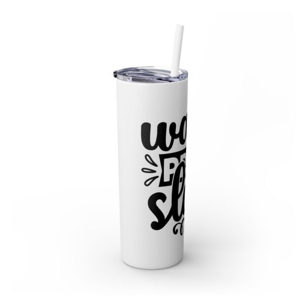 Wake, Pray, Slay Skinny Tumbler | May Coffee Kick In Before Reality | Travel Mug, Gift for Her, Motivational Drinkware, Morning Coffee Cup - Image 6