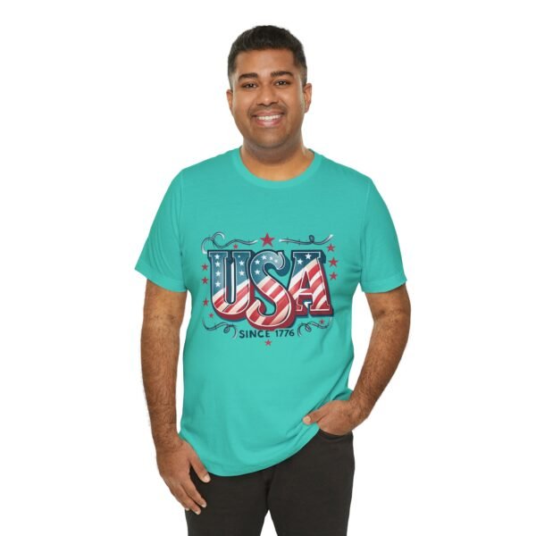 USA Patriotic Tee, Unisex Short Sleeve Shirt for Independence Day, 4th of July Gift, American Pride Apparel, Casual Summer Top - Image 37