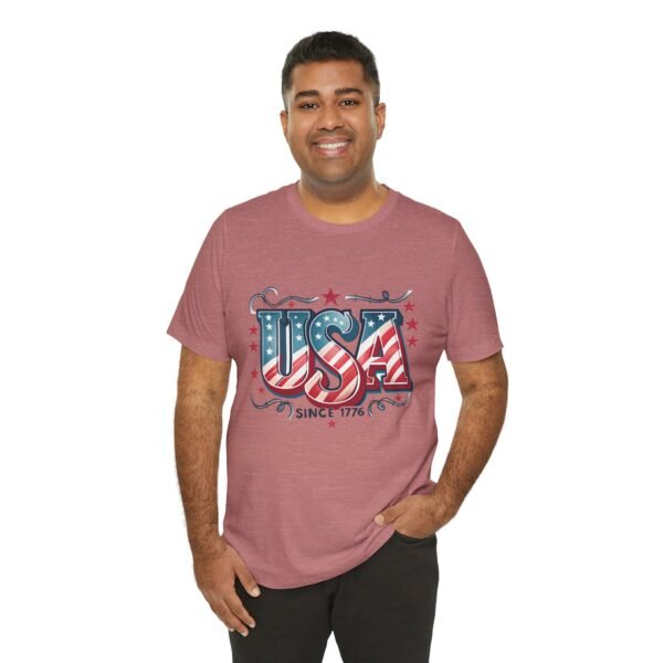 USA Patriotic Tee, Unisex Short Sleeve Shirt for Independence Day, 4th of July Gift, American Pride Apparel, Casual Summer Top - Image 17