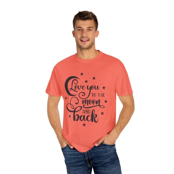 Love You to the Moon and Back Unisex T-Shirt | Cute Gift for Him/Her, Relaxed Fit Tee, Relationship Gift, Gift for Parents, Couple's Shirt - Image 12