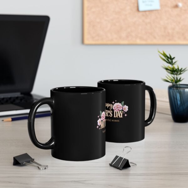 Happy Mother's Day Mug - Custom Gift for Nurses, Healthcare Workers, Coffee Lover, Black Coffee Cup, Healthcare Appreciation Gift - Image 5