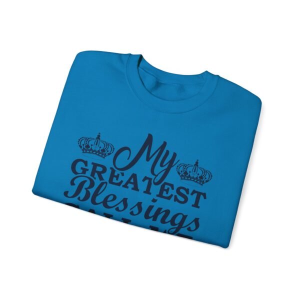 My Greatest Blessings  Unisex Crewneck Sweatshirt - Americana Style, Cozy Layer, Perfect for BBQs, Fourth of July, Family Gatherings, Casual Wear - Image 8
