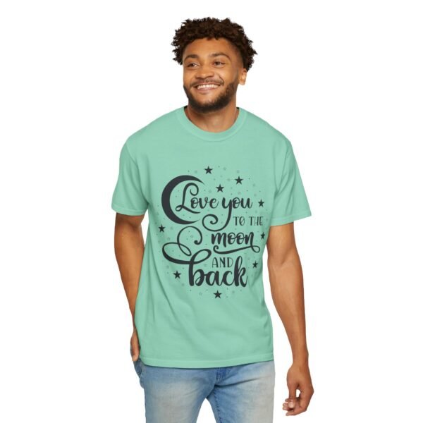 Love You to the Moon and Back Unisex T-Shirt | Cute Gift for Him/Her, Relaxed Fit Tee, Relationship Gift, Gift for Parents, Couple's Shirt - Image 8