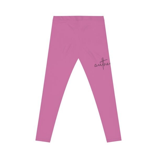 Authentic With Love Symbol Legging | Stylish Women's AOP Fitness Pants, Casual Wear, Workout Gear, Athletic Leggings, Gift for Sisters - Image 2