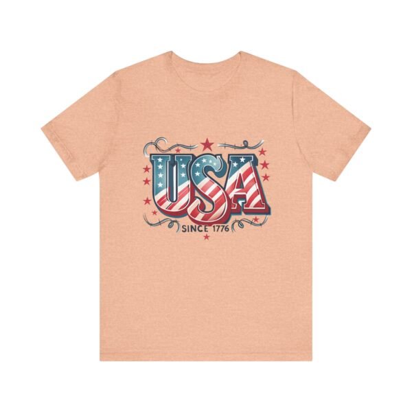 USA Patriotic Tee, Unisex Short Sleeve Shirt for Independence Day, 4th of July Gift, American Pride Apparel, Casual Summer Top - Image 54