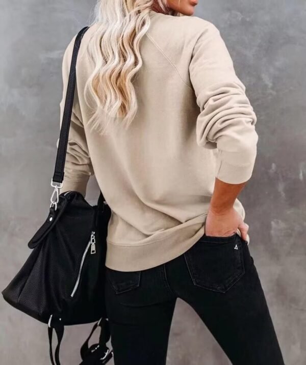 LEEDYA Women Long Sleeve Mama Sweatshirts Round Ne... - Image 4