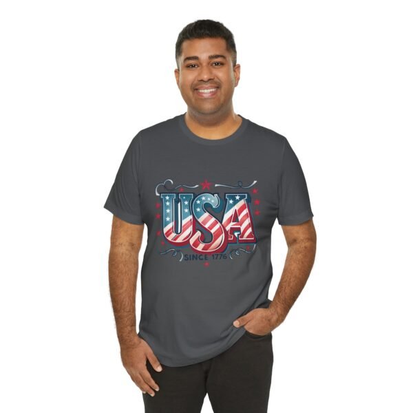 USA Patriotic Tee, Unisex Short Sleeve Shirt for Independence Day, 4th of July Gift, American Pride Apparel, Casual Summer Top - Image 42