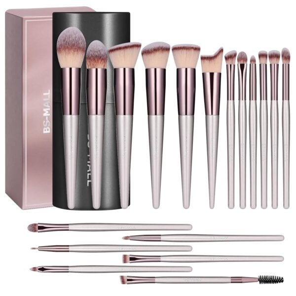 BS-MALL Makeup Brush Set 18 Pcs Premium Synthetic ... - Image 2