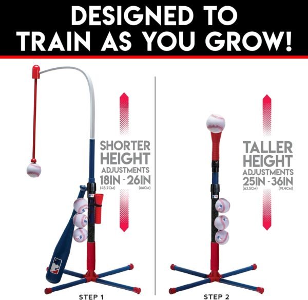 Franklin Sports Grow-with-Me Kids Baseball Batting... - Image 4