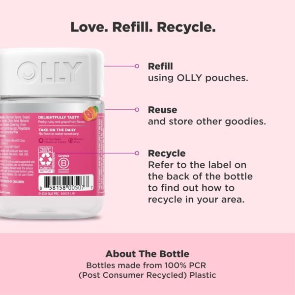 OLLY Undeniable Beauty Gummy, For Hair, Skin, Nail... - Image 6
