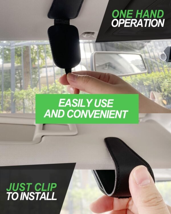 Sunglass Holder for Car, 2 Pack Car Sunglass Holde... - Image 5