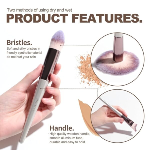 BS-MALL Makeup Brush Set 18 Pcs Premium Synthetic ... - Image 6