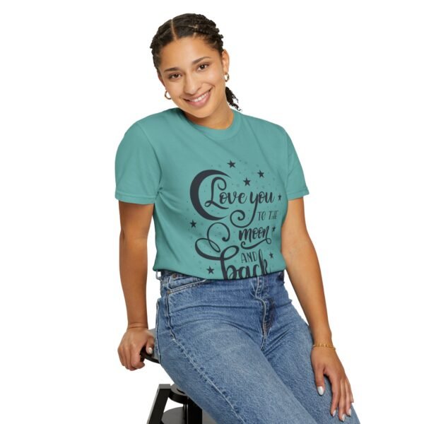 Love You to the Moon and Back Unisex T-Shirt | Cute Gift for Him/Her, Relaxed Fit Tee, Relationship Gift, Gift for Parents, Couple's Shirt - Image 63