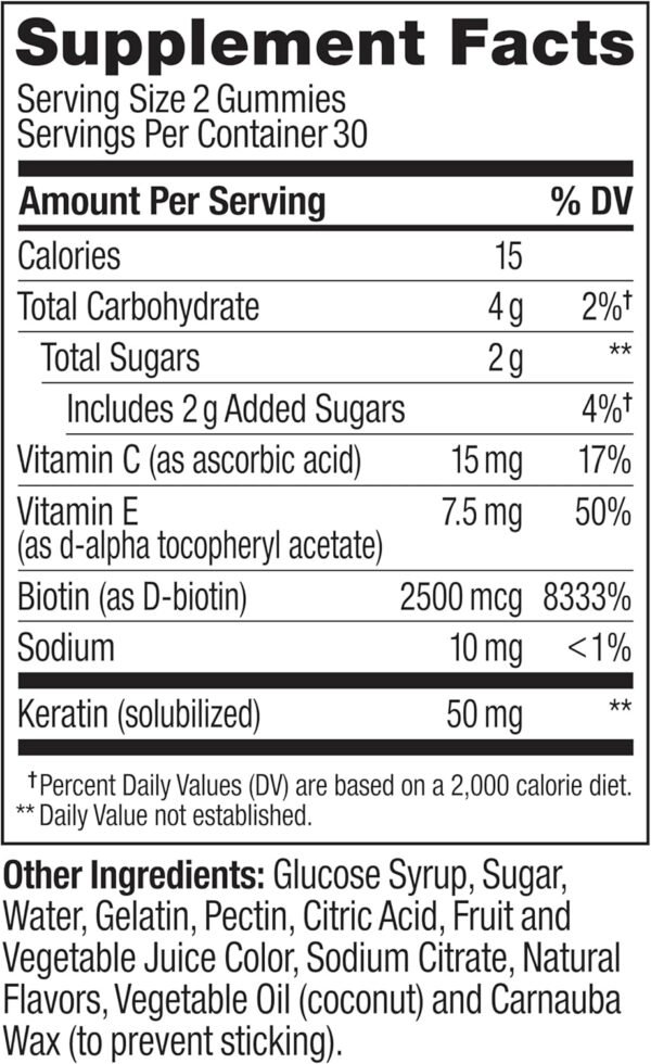 OLLY Undeniable Beauty Gummy, For Hair, Skin, Nail... - Image 9