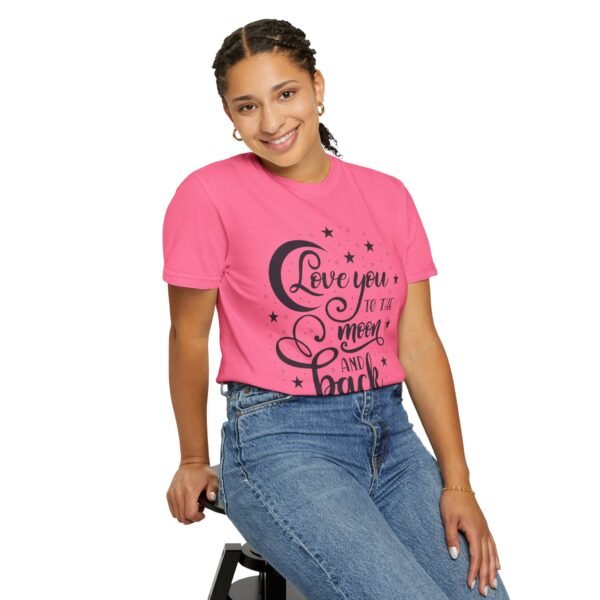Love You to the Moon and Back Unisex T-Shirt | Cute Gift for Him/Her, Relaxed Fit Tee, Relationship Gift, Gift for Parents, Couple's Shirt - Image 119