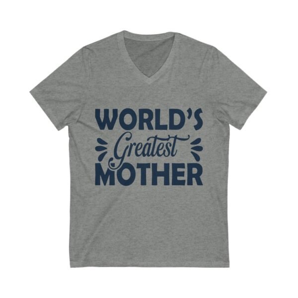 World's Greatest Mother V-Neck Tee, Inspirational T-Shirt, Religious Gift, Independence Day Shirt, Faith-Based Apparel, Summer Casual Wear - Image 7